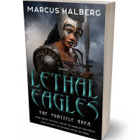 3D view of Premade Historical Book Cover - Shark