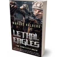 3D view of Premade Action & Adventure Book Cover - Thunder