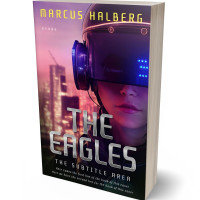 3D view of Premade Science Fiction Book Cover - Can Can