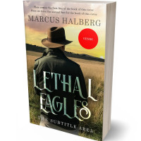 3D view of Premade Action & Adventure Book Cover - Calico