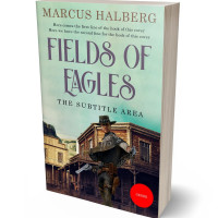 3D view of Premade Action & Adventure Book Cover - Surf