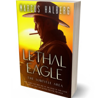 3D view of Premade Action & Adventure Book Cover - Golden Dream