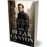 3D view of Premade Mystery & Thriller & Suspense Book Cover - Soft Amber