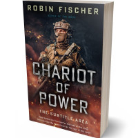 3D view of Premade Action & Adventure Book Cover - Thunder