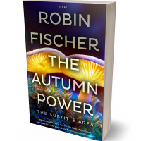 3D view of Premade Nature Book Cover - Harvest Gold