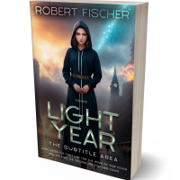 3D view of Premade Teen & Young Adult Book Cover - Shark