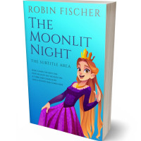 3D view of Premade Royal Romance Book Cover - Picton Blue