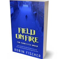 3D view of Premade Mystery & Thriller & Suspense Book Cover - Persian Blue