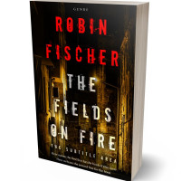 3D view of Premade Horror Book Cover - Raw Sienna