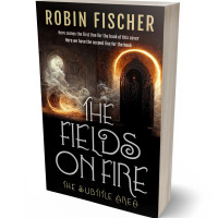 3D view of Premade Fantasy Book Cover - Indian Khaki