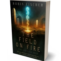 3D view of Premade Science Fiction Book Cover - Log Cabin