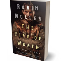 3D view of Premade Action & Adventure Book Cover - Gondola