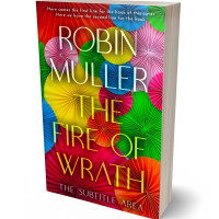 Tablet view of Tamarillo #28301 - Premade Abstract Book Cover