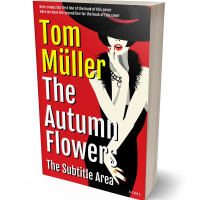 3D view of Premade Abstract Book Cover - Thunderbird