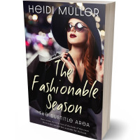 3D view of Premade Chick Lit Book Cover - Clam Shell