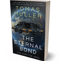 3D view of Premade Science Fiction Book Cover - Shark