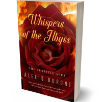 3D view of Premade Poetry Book Cover - Mahogany