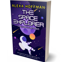 3D view of Premade Children's Book Cover - Violet