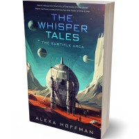 3D view of Premade Science Fiction Book Cover - Ebony Clay