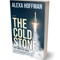 3D view of Premade Science Fiction Book Cover - Blue Dianne