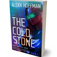 3D view of Premade Science Fiction Book Cover - Steel Gray