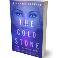 3D view of Premade Science Fiction Book Cover - Blue Violet