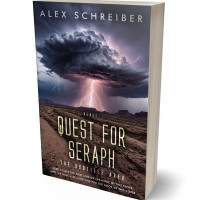 3D view of Premade Mystery & Thriller & Suspense Book Cover - Ship Gray