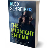 3D view of Premade Mystery & Thriller & Suspense Book Cover - Ebony