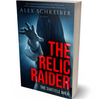 3D view of Premade Horror Book Cover - Alizarin Crimson