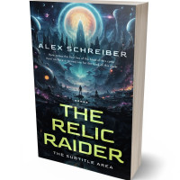 3D view of Premade Science Fiction Book Cover - Mirage