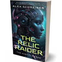 3D view of Premade Science Fiction Book Cover - Mirage