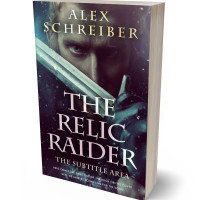 3D view of Premade Historical Book Cover - Bleached Cedar