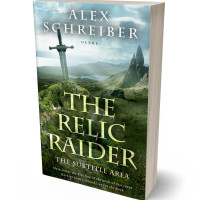 3D view of Premade Fantasy Book Cover - Green Kelp