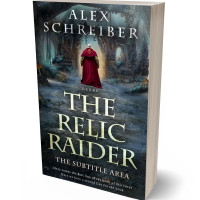 3D view of Premade Fantasy Book Cover - Outer Space