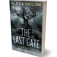 3D view of Premade Horror Book Cover - Outer Space