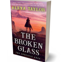 3D view of Premade Western Book Cover - Contessa