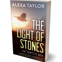 3D view of Premade Science Fiction Book Cover - Chamois