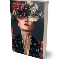 Tablet view of Old Rose #29164 - Premade Abstract Book Cover