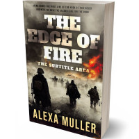 3D view of Premade Historical Book Cover - Taupe