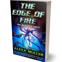 3D view of Premade Science Fiction Book Cover - Silver Sand