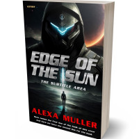 3D view of Premade Science Fiction Book Cover - Quicksand