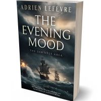 3D view of Premade Historical Book Cover - Outer Space