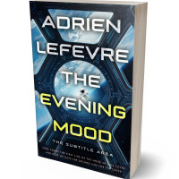 3D view of Premade Science Fiction Book Cover - Pale Leaf