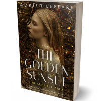 3D view of Premade Literary Fiction Book Cover - Mikado