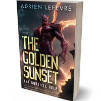 3D view of Premade Fantasy Book Cover - Thunder