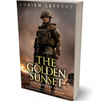 3D view of Premade Historical Book Cover - Tobacco Brown