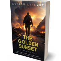 3D view of Premade Apocalyptica Book Cover - Cocoa Brown