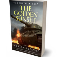 3D view of Premade Historical Book Cover - Taupe