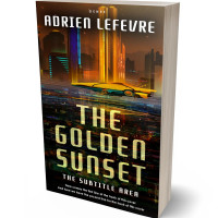 3D view of Premade Science Fiction Book Cover - Night Rider