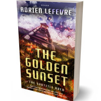 3D view of Premade Science Fiction Book Cover - Brandy